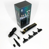 Професійна акумуляторна машинка для стрижки VGR V-009 тример для бороди та вусів. Колір: золотий. Зображення №3