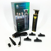 Професійна акумуляторна машинка для стрижки VGR V-009 тример для бороди та вусів. Колір: золотий. Зображення №7