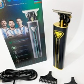 Професійна акумуляторна машинка для стрижки VGR V-009 тример для бороди та вусів. Колір: золотий. Зображення №9