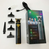 Професійна акумуляторна машинка для стрижки VGR V-009 тример для бороди та вусів. Колір: золотий. Зображення №11