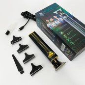 Професійна акумуляторна машинка для стрижки VGR V-009 тример для бороди та вусів. Колір: золотий. Зображення №14