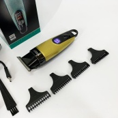 Машинка для стрижки волосся VGR V-975 тример для бороди та вусів. Колір: золотий. Зображення №4