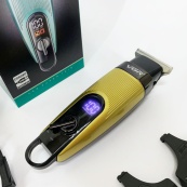 Машинка для стрижки волосся VGR V-975 тример для бороди та вусів. Колір: золотий. Зображення №7