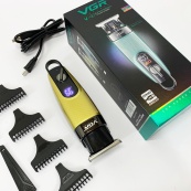 Машинка для стрижки волосся VGR V-975 тример для бороди та вусів. Колір: золотий. Зображення №11