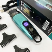 Машинка для стрижки волосся VGR V-975 тример для бороди та вусів. Колір: зелений. Зображення №2