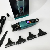 Машинка для стрижки волосся VGR V-975 тример для бороди та вусів. Колір: зелений. Зображення №7