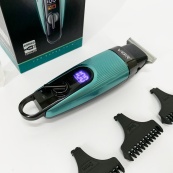 Машинка для стрижки волосся VGR V-975 тример для бороди та вусів. Колір: зелений. Зображення №10