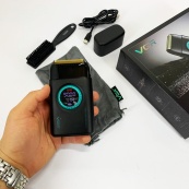 Електробритва VGR V-378 BLACK шейвер, подвійне лезо, регулювання потужності 7000-9000 RPM. Колір: чорний. Зображення №7 Електробритва VGR V-378 BLACK шейвер, подвійне лезо, регулювання потужності 7000-9000 RPM. Колір: чорний. Зображення №7