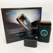 Електробритва VGR V-378 BLACK шейвер, подвійне лезо, регулювання потужності 7000-9000 RPM. Колір: чорний. Зображення №9 Електробритва VGR V-378 BLACK шейвер, подвійне лезо, регулювання потужності 7000-9000 RPM. Колір: чорний. Зображення №9
