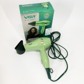 Фен для волосся дорожній VGR V-432 GREEN, з концентратором 1000 Вт, іонізація та 2 режими. Колір: зелений. Зображення №4