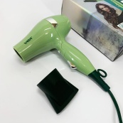 Фен для волосся дорожній VGR V-432 GREEN, з концентратором 1000 Вт, іонізація та 2 режими. Колір: зелений. Зображення №7