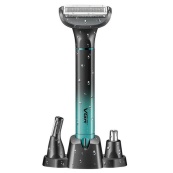 Електробритва 3 в 1 VGR V-625 Акумуляторний триммер для носа, вух, тіла та брів з підставкою. Зображення №4