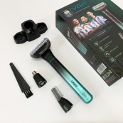 Електробритва 3 в 1 VGR V-625 Акумуляторний триммер для носа, вух, тіла та брів з підставкою. Зображення №11