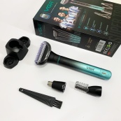 Електробритва 3 в 1 VGR V-625 Акумуляторний триммер для носа, вух, тіла та брів з підставкою. Зображення №13