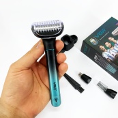 Електробритва 3 в 1 VGR V-625 Акумуляторний триммер для носа, вух, тіла та брів з підставкою. Зображення №14