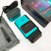 Электробритва-шейвер для бороды и лица VGR V-307 GREEN металлический корпус. Изображение №3