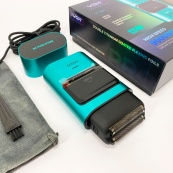 Электробритва-шейвер для бороды и лица VGR V-307 GREEN металлический корпус. Изображение №14