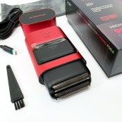 Электробритва-шейвер для бороды и лица VGR V-307 RED металлический корпус. Изображение №5