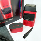 Электробритва-шейвер для бороды и лица VGR V-307 RED металлический корпус. Изображение №7