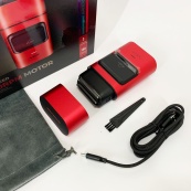 Электробритва-шейвер для бороды и лица VGR V-307 RED металлический корпус. Изображение №10