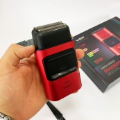 Электробритва-шейвер для бороды и лица VGR V-307 RED металлический корпус. Изображение №15