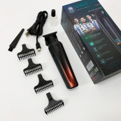 Професійний триммер для бороди та вусів з керамікою VGR V-930 насадки 1-7 мм. Колір: червоний. Зображення №8