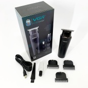 Акумуляторний триммер для стрижки волосся VGR V-933, Тример набір для стрижки волосся та для гоління. Зображення №13