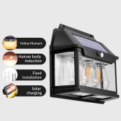 Ліхтар вольфрамова лампа на сонячній батареї 999-38W, датчик руху, АКБ 18650. Зображення №4