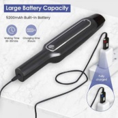 Пилосос Car vacum cleaner з акумулятором, автомобільний пилосос бездротовий. Колір: чорний. Зображення №2