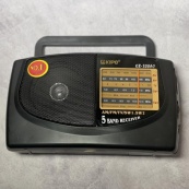 Радіоприймач KIPO KB-308AC - потужний 5-ти хвильовий фм Радіоприймач fm діапазону, Приймач фм радіо. Зображення №5