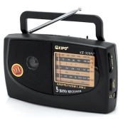 Радіоприймач KIPO KB-308AC - потужний 5-ти хвильовий фм Радіоприймач fm діапазону, Приймач фм радіо. Зображення №10