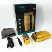 Професійний шейвер VGR V-399 GOLD, бездротова електробритва, бритва триммер для бороди. Зображення №9 Професійний шейвер VGR V-399 GOLD, бездротова електробритва, бритва триммер для бороди. Зображення №9