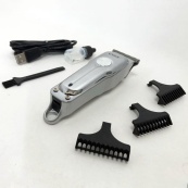 Машинка для стрижки волос аккумуляторная VGR V-071 триммер для бороды и усов, окантовочная машинка. Изображение №8