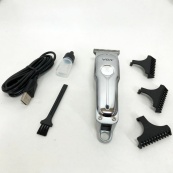 Машинка для стрижки волос аккумуляторная VGR V-071 триммер для бороды и усов, окантовочная машинка. Изображение №9