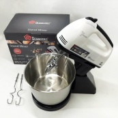 Миксер стационарный с металлической чашей Domotec R6637W Кухонный электрический на 250 Вт 7 скоростей. Изображение №2