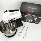 Миксер стационарный с металлической чашей Domotec R6637W Кухонный электрический на 250 Вт 7 скоростей. Изображение №4