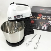 Миксер стационарный с металлической чашей Domotec R6637W Кухонный электрический на 250 Вт 7 скоростей. Изображение №6