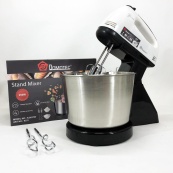 Миксер стационарный с металлической чашей Domotec R6637W Кухонный электрический на 250 Вт 7 скоростей. Изображение №15