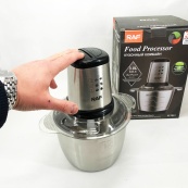 Подрібнювач RAF R.7031 настільний електричний блендер-чоппер 3 л 1000 Вт, Кухонний блендер для овочів. Зображення №6