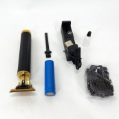 Акумуляторна машинка для стрижки волосся та бороди T9, 4 насадки (1.5, 2, 3, 4 мм), триммер бездротовий. Зображення №4