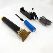 Акумуляторна машинка для стрижки волосся та бороди T9, 4 насадки (1.5, 2, 3, 4 мм), триммер бездротовий. Зображення №5