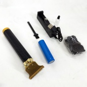 Акумуляторна машинка для стрижки волосся та бороди T9, 4 насадки (1.5, 2, 3, 4 мм), триммер бездротовий. Зображення №6