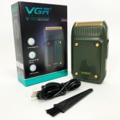 Електробритва портативна VGR V-353 професійна бритва шейвер для гоління триммер. Колір: зелений. Зображення №2 Електробритва портативна VGR V-353 професійна бритва шейвер для гоління триммер. Колір: зелений. Зображення №2