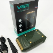 Електробритва портативна VGR V-353 професійна бритва шейвер для гоління триммер. Колір: зелений. Зображення №12 Електробритва портативна VGR V-353 професійна бритва шейвер для гоління триммер. Колір: зелений. Зображення №12