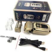 Електробритва VGR V-337 шейвер для вологого та сухого гоління, бритва для бороди, тример механічний. Зображення №18 Електробритва VGR V-337 шейвер для вологого та сухого гоління, бритва для бороди, тример механічний. Зображення №18