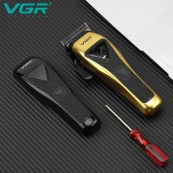Машинка для стрижки VGR V-015 акумуляторна бездротова професійна 6 насадок. Зображення №3