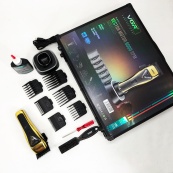 Машинка для стрижки VGR V-015 акумуляторна бездротова професійна 6 насадок. Зображення №9