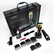 Машинка для стрижки VGR V-015 акумуляторна бездротова професійна 6 насадок. Зображення №12