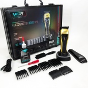 Машинка для стрижки VGR V-015 акумуляторна бездротова професійна 6 насадок. Зображення №13