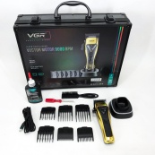 Машинка для стрижки VGR V-015 акумуляторна бездротова професійна 6 насадок. Зображення №19